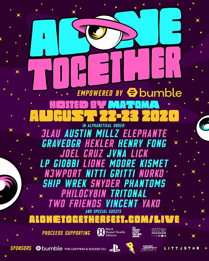 Alone Together Digital Festival Live Stream Lineup