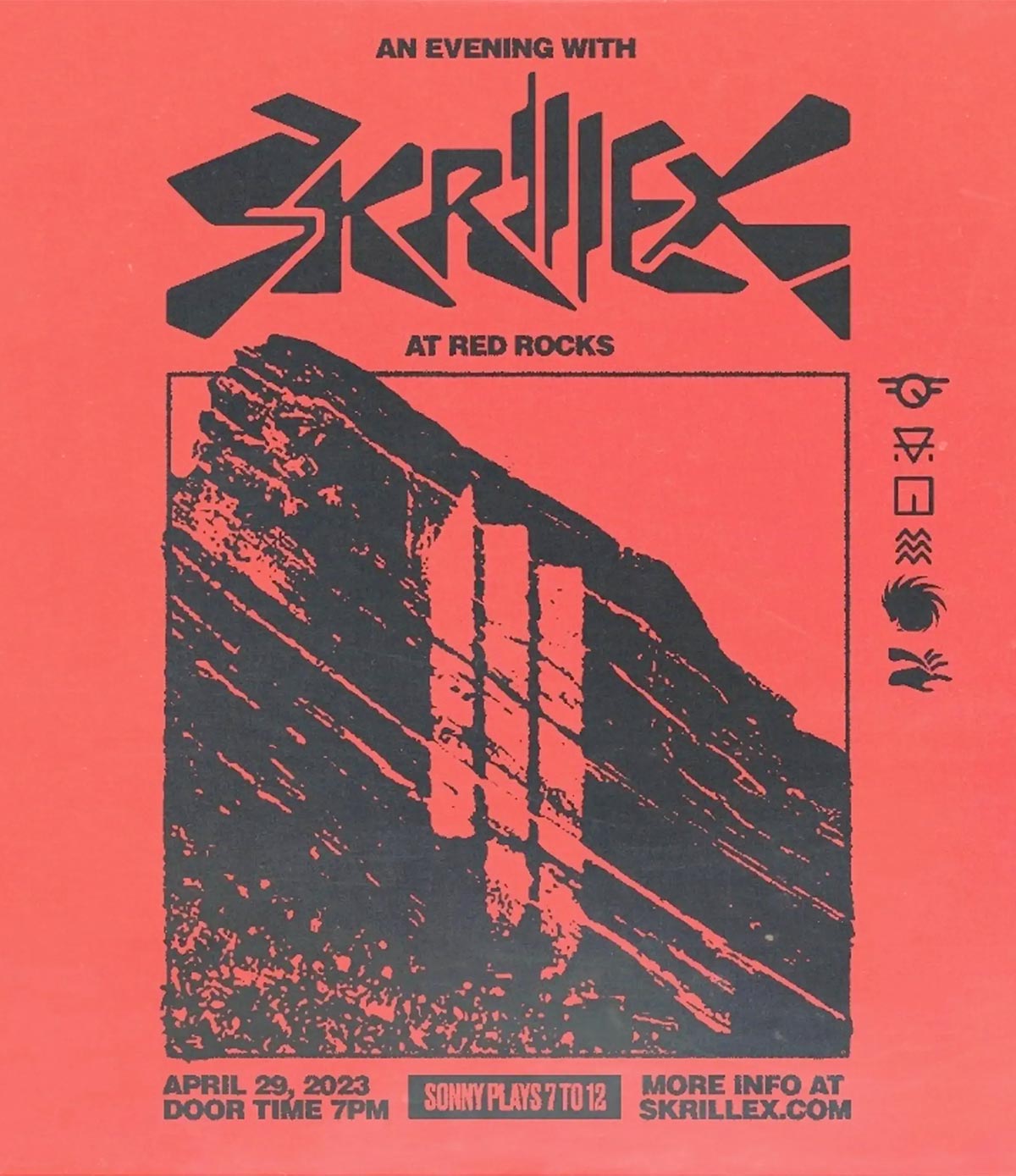skrillex-red-rocks-2023-poster-oz-edm