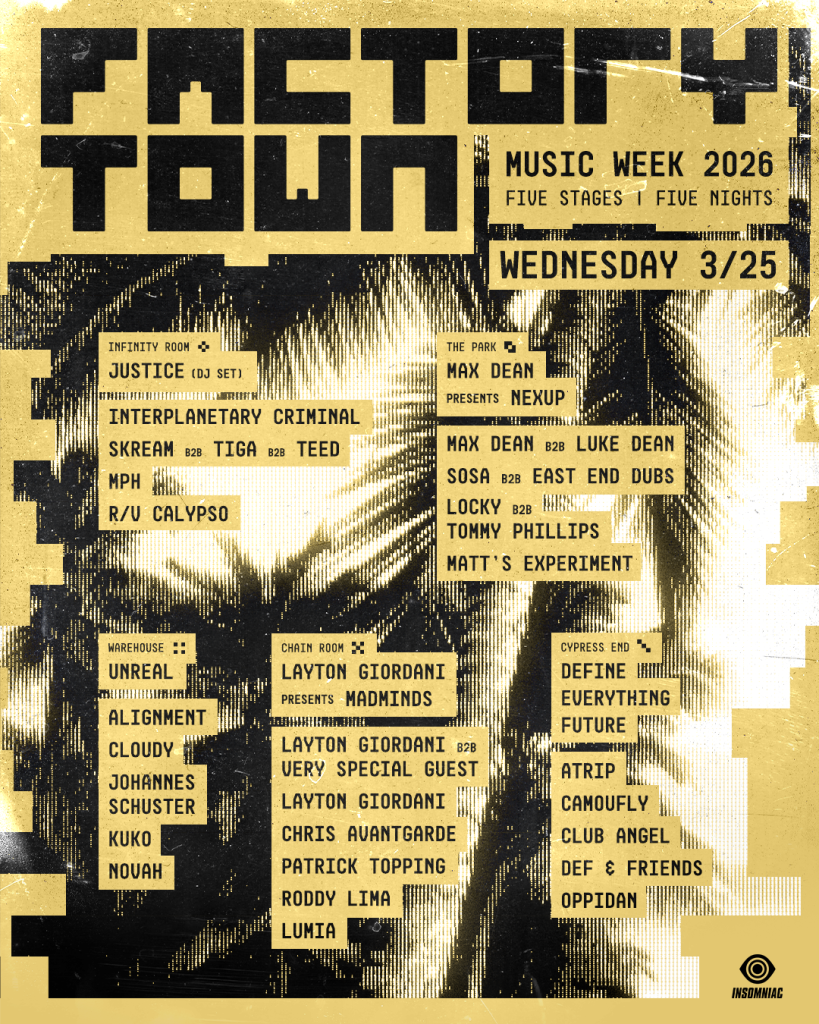 Miami Music Week 2026, Factory Town